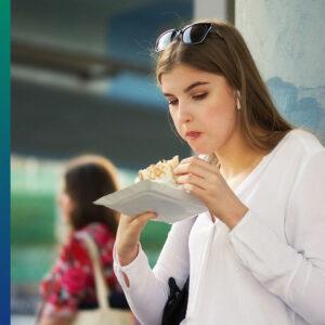 Fast food in Subway Station