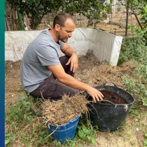 RMDS Red Murciana de Semillas. Compost pile