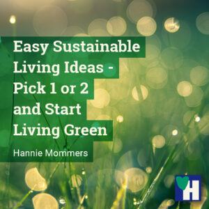 Easy Sustainable Living Ideas - Pick 1 or 2 and Start Living Green