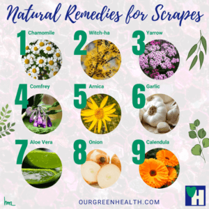 Infographic Natural Remedies for Scrapes