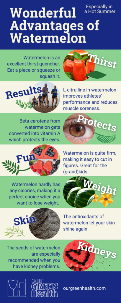 Infographic Advantages of Watermelon