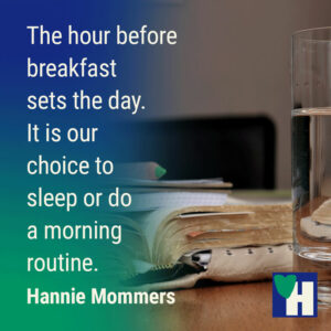 Quote Morning routine