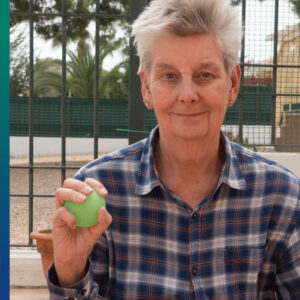 Exercising with a flexible ball